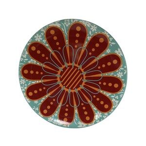 Midwest CBK Cake Plate Crazy Daisy 10 inch Ceramic Food Safe Birthday Party